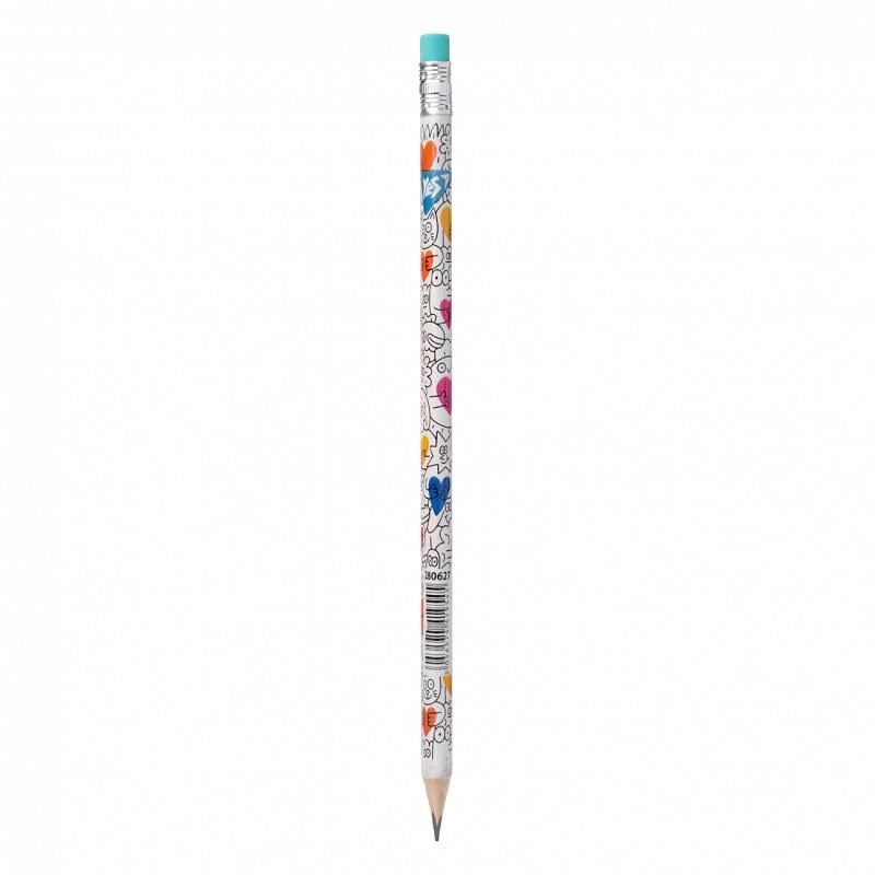 Карандаш чернографитный YES чернографитный "Stand with Ukraine" треугольный с резинкой НВ (280627) Карандаш чернографитный YES чернографитный "Stand with Ukraine" треугольный с резинкой НВ (280627)