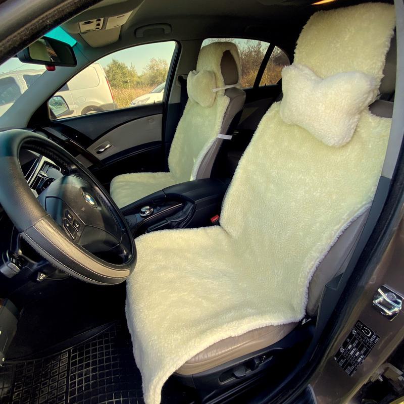 Автомобильные подушки на подголовник из эко-меха 2 шт. Лимонный (819) Автомобильные подушки на подголовник из эко-меха 2 шт. Лимонный (819)