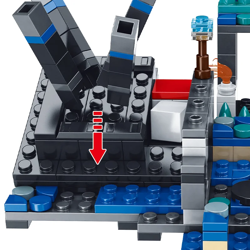 Конструктор Майнкрафт битва в глибинній темряві з Варденом 437 дет. - фото 11