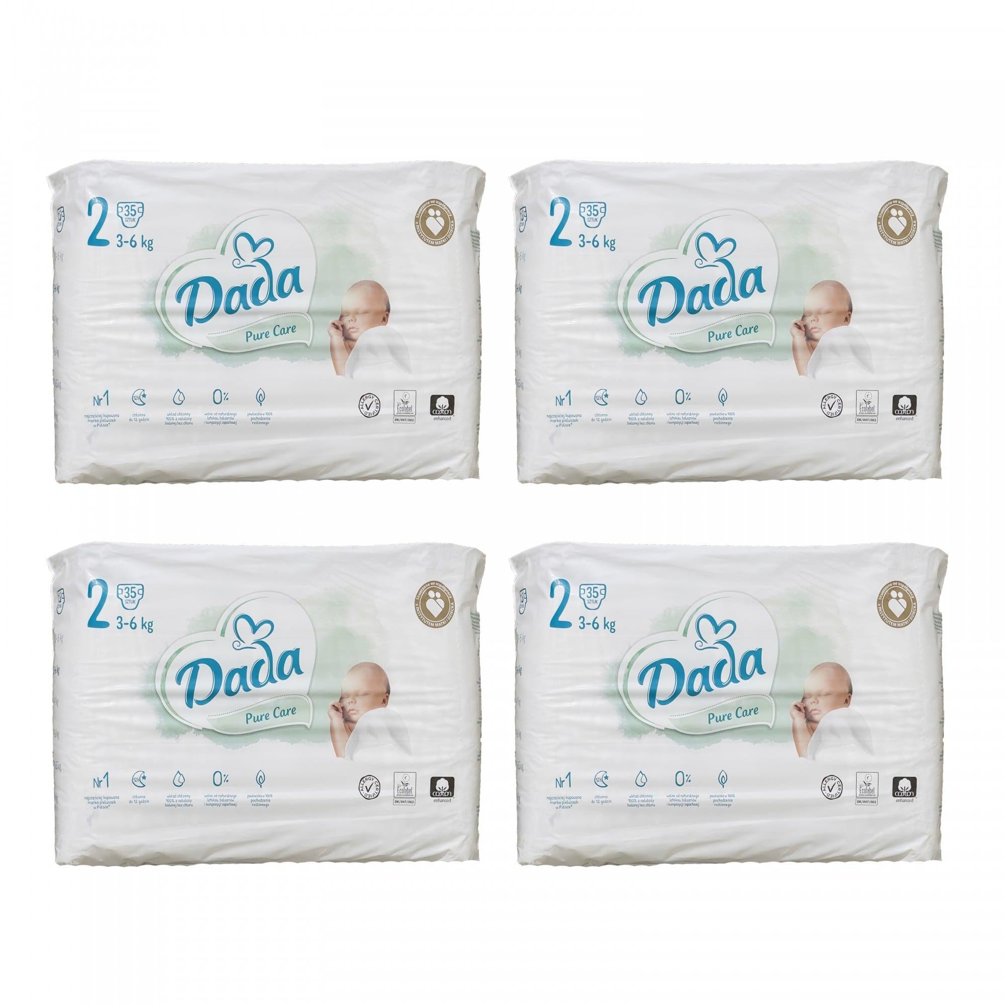 Подгузники Dada Pure Care 2 3-6 кг 140 шт. (661785d4e08fd45c1f5c54e1)