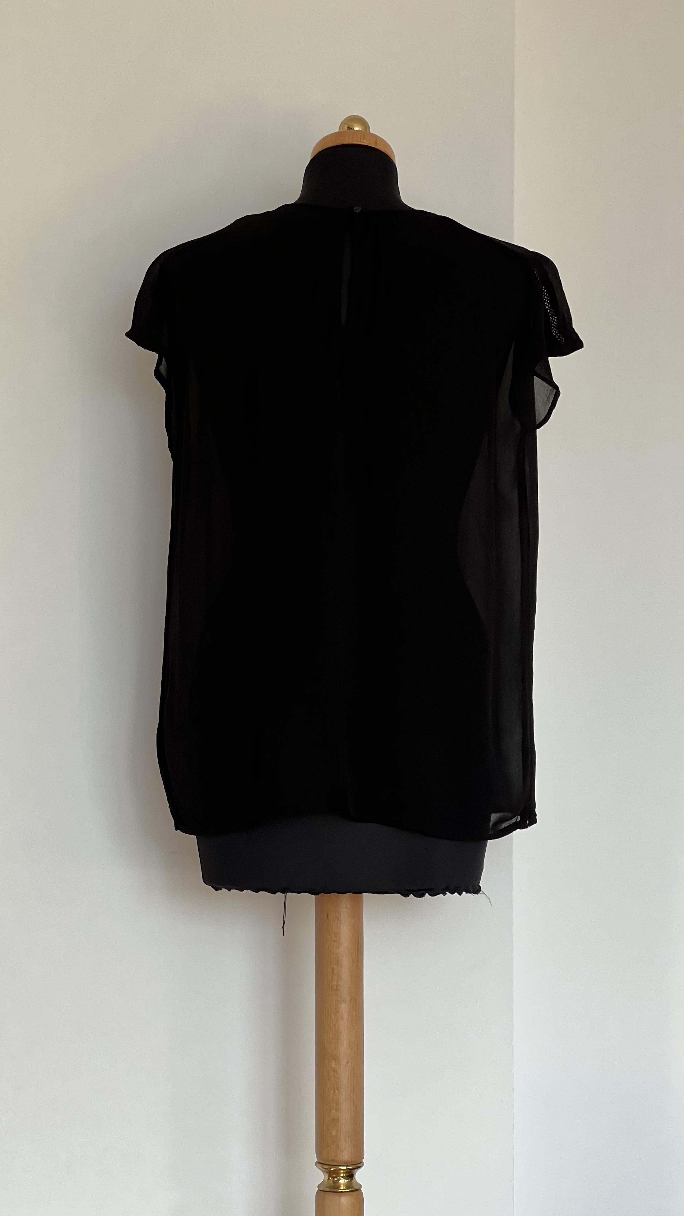 Блузка Next напівпрозора M Чорний - фото 3 Блузка Next напівпрозора M Чорний - фото 3