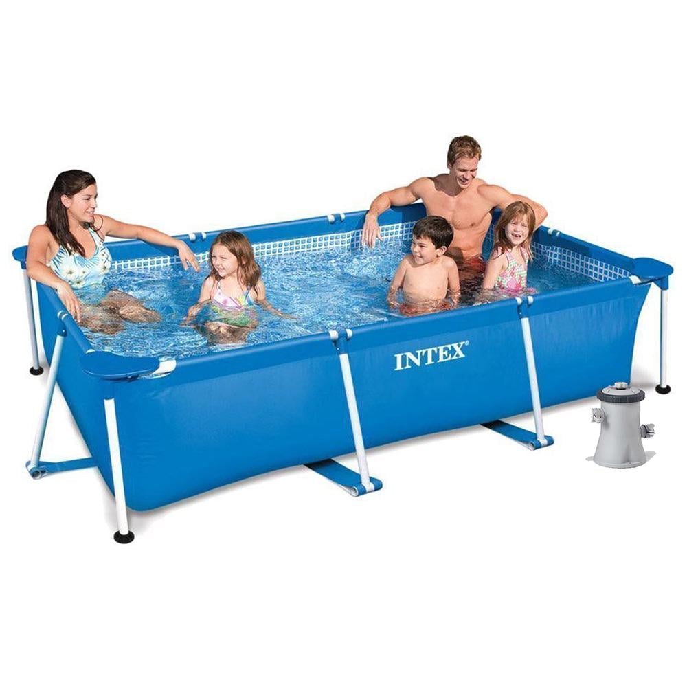 Басейн каркасний Intex 28270-3 тент/підстилка 220х150х60 см 2006 л/год (169570) - фото 1