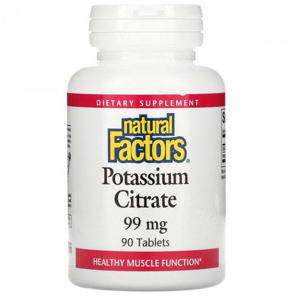Микроэлемент Калий Factors Potassium Citrate 99 мг 90 таб. (000027080) Микроэлемент Калий Factors Potassium Citrate 99 мг 90 таб. (000027080)
