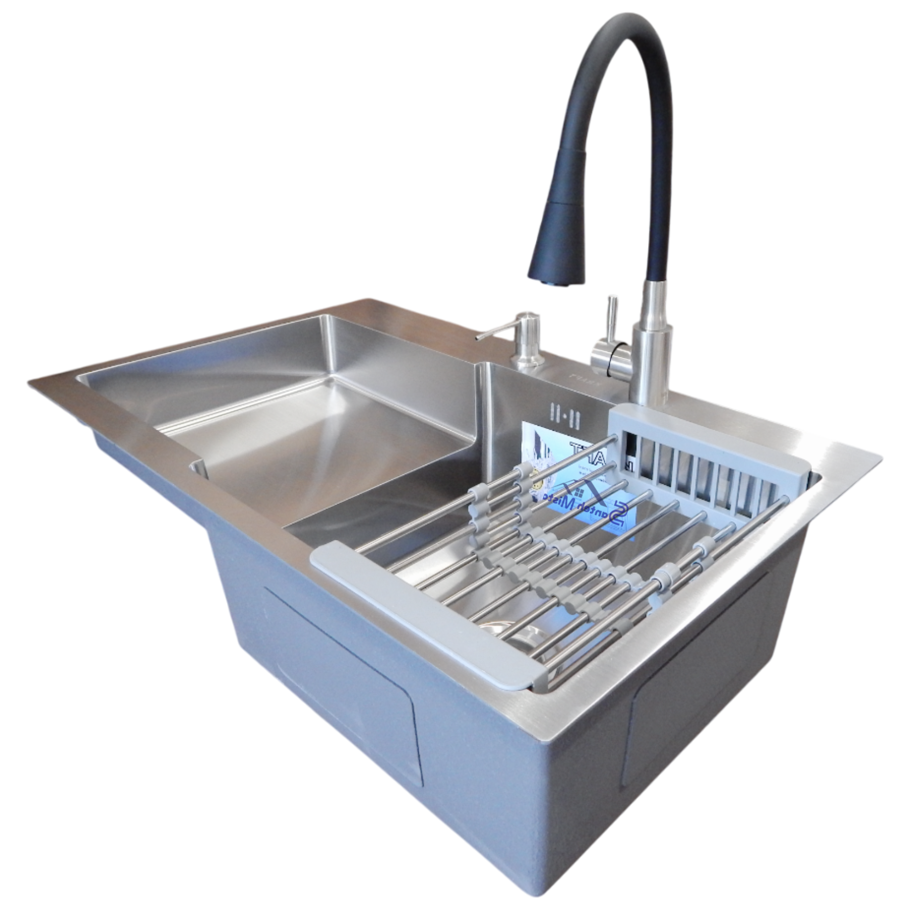 Комплект кухонной мойки Kraft Handmade HS l 3,0/1,0 мм 780х480 мм (39061)