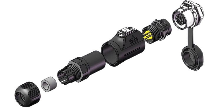 Разъем герметичный CNLINKO 9pin комплект LP-16-J09SX-02-401 LP-16-C09PE-02-001 (2467695021) - фото 5