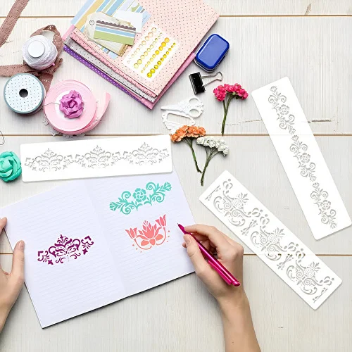 Трафареты для тортов 12 шт. (M00499) - фото 8 Трафареты для тортов 12 шт. (M00499) - фото 8