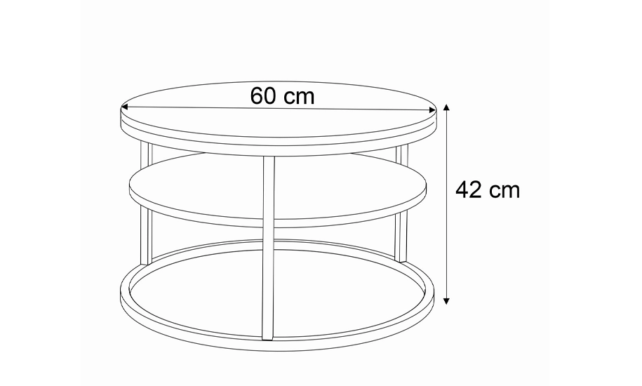Стіл журнальний Білий (2147486782) - фото 3