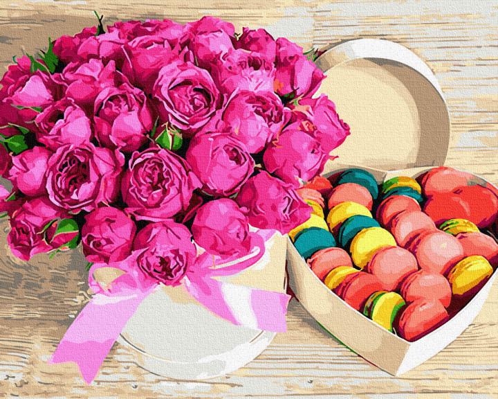 Картина по номерам Rainbow Art Цветы и сладости (GX28615-RA)