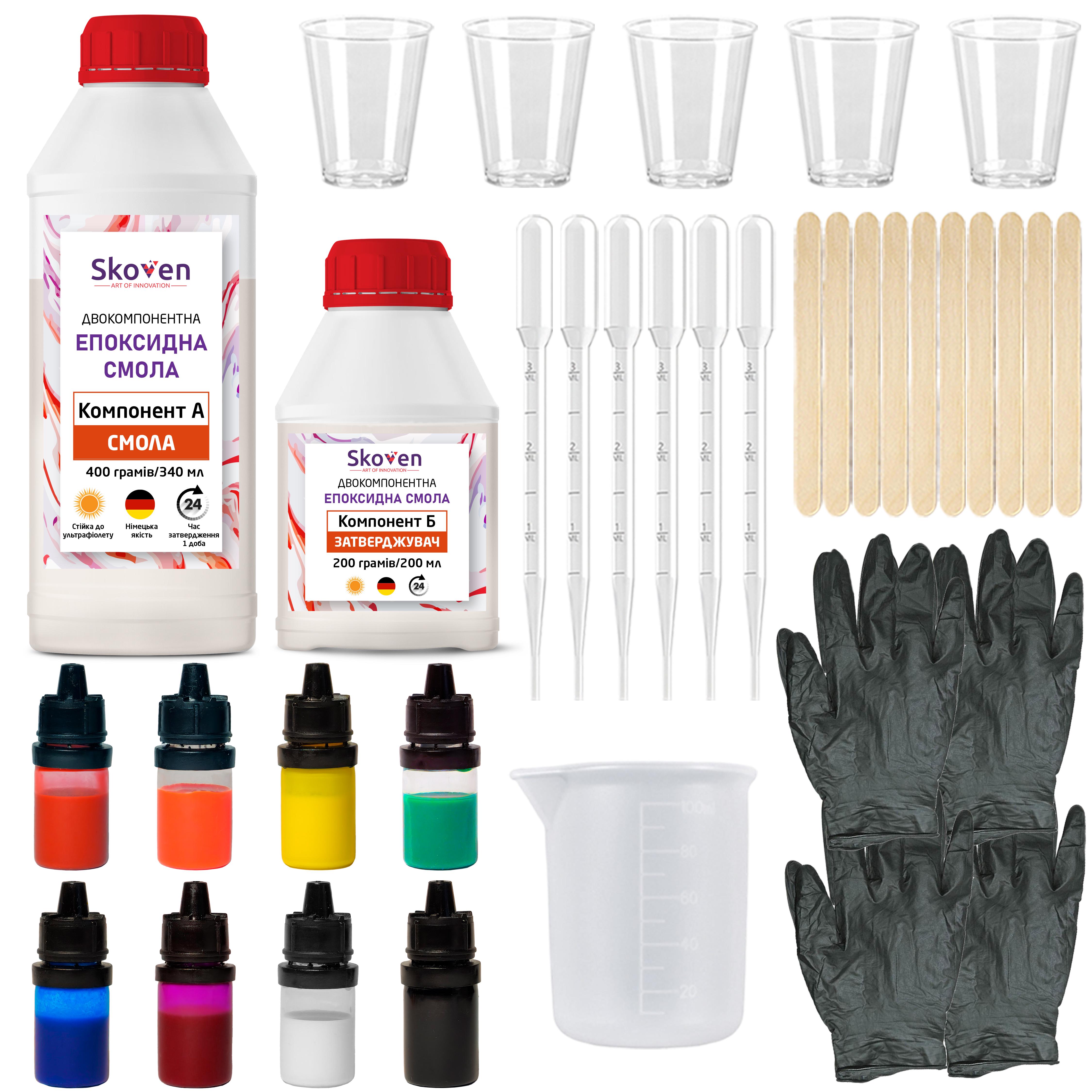 Набор для творчества с эпоксидной смолой для изготовления украшений 37в1 Набор для творчества с эпоксидной смолой для изготовления украшений 37в1