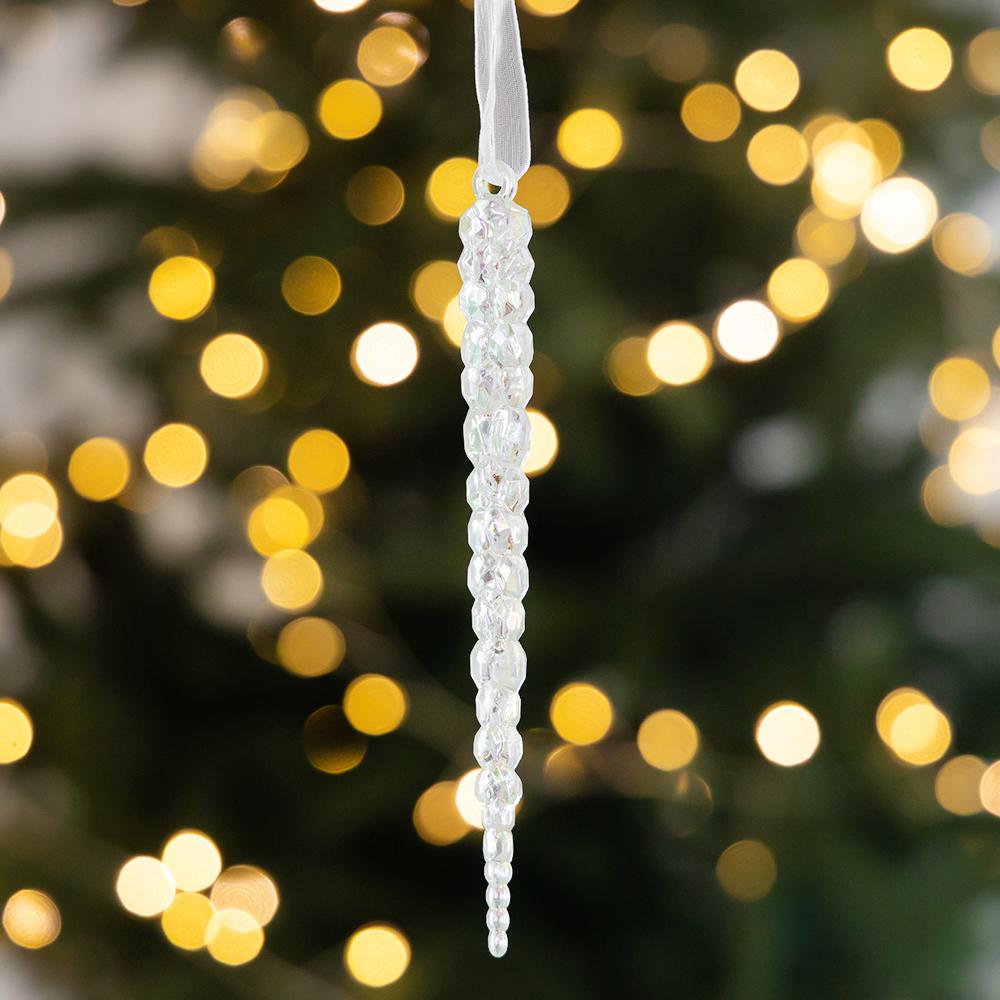 Набор из 2 елочных украшений Хрустальные сосульки 14,7 см (6040-002)