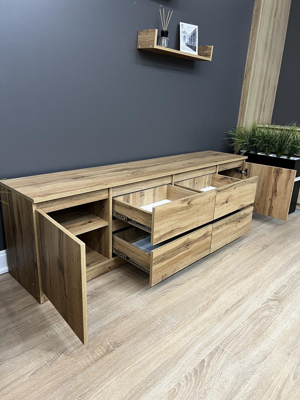 Тумба під ТВ Eверест 1804х510х370 мм Дуб аппалачі - фото 6 Тумба під ТВ Eверест 1804х510х370 мм Дуб аппалачі - фото 6