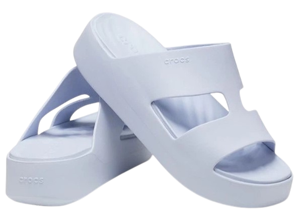 Шльопанці жіночі для пляжу Crocs Getaway Platform Slide H-Strap Blue р. 34/35 Блакитний (23814)