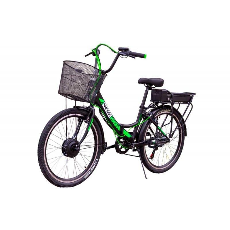 Електровелосипед VEGA Joy S Black-Green (10324)