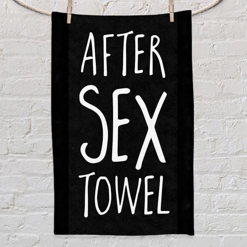 Полотенце с принтом After sex towel 80x50 см (PLM_21M011)