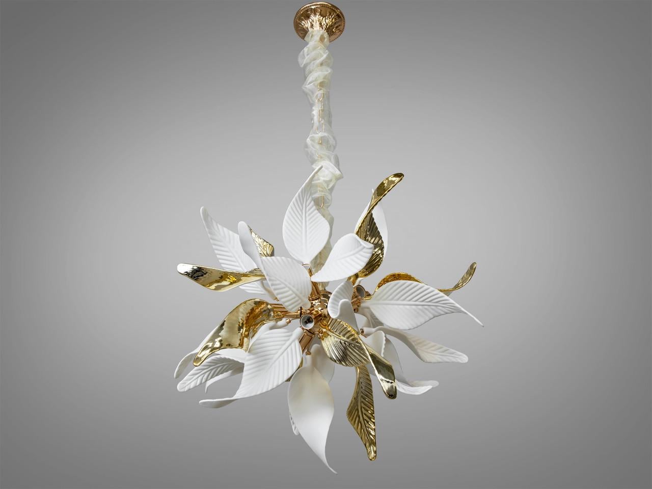 Люстра-підвіс 7208-9PGD-LS на 9 ламп Золотий (2506163171)