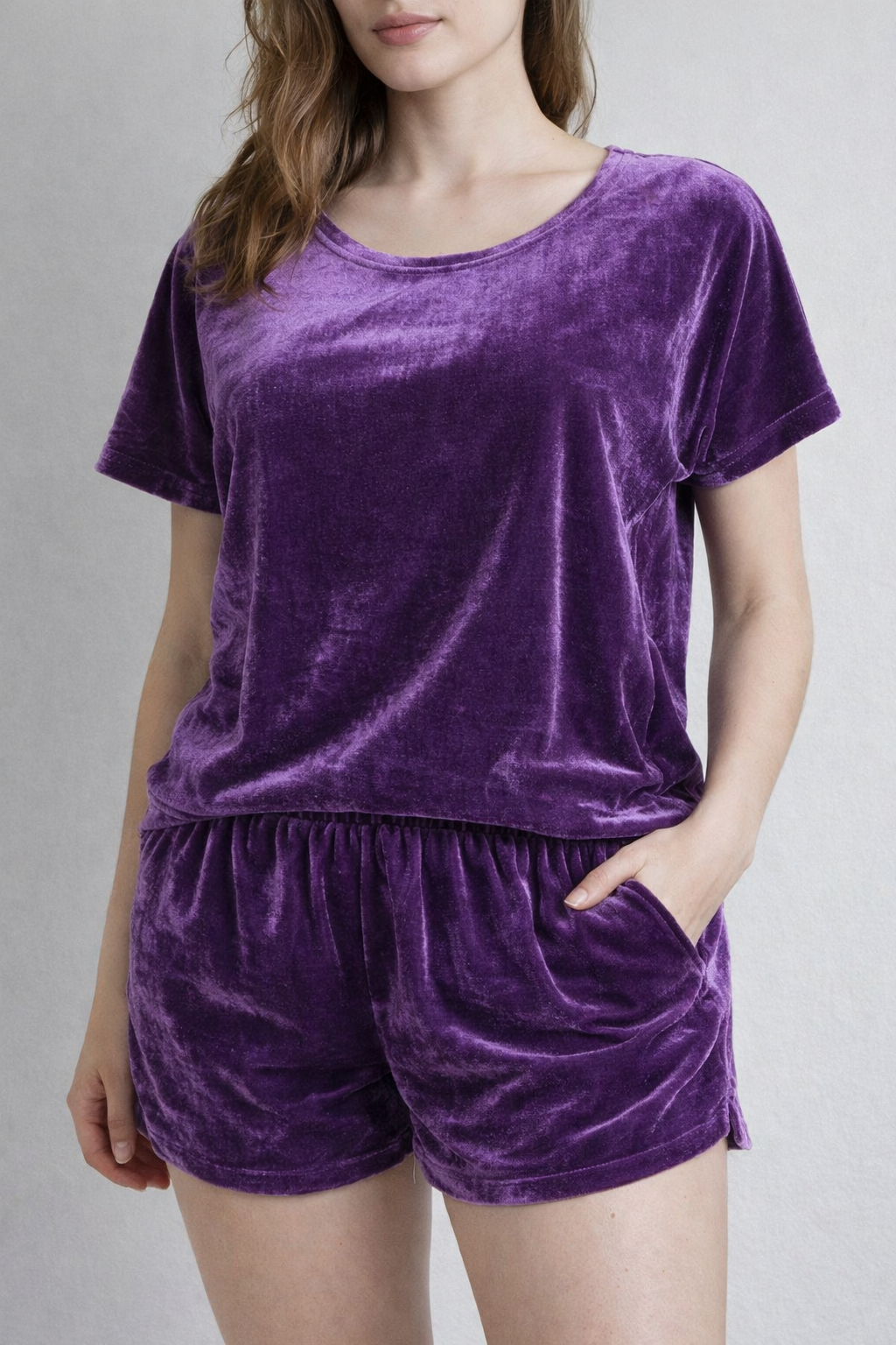 Піжама жіноча Saimeiqi велюрова S Бузковий (8034)