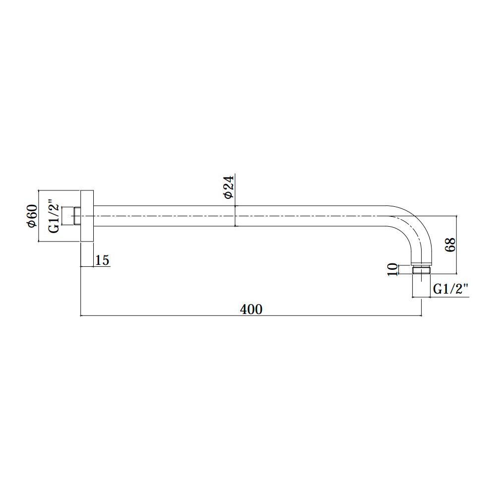 Кронштейн для верхнего душа Paffoni Light Черный (ZSOF034NO) - фото 6 Кронштейн для верхнего душа Paffoni Light Черный (ZSOF034NO) - фото 6