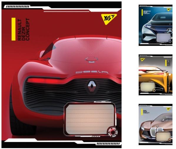 Зошити учнівські у клітинку YES Dezir concept 18 арк.25 шт. в уп. (MTT-163141) Зошити учнівські у клітинку YES Dezir concept 18 арк.25 шт. в уп. (MTT-163141)