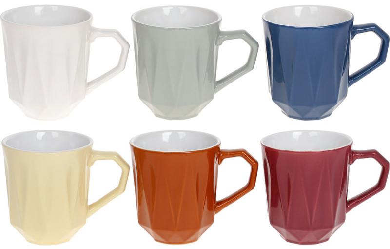 Набір керамічних кухлів Касабланка 350 мл 6 шт. Набір керамічних кухлів Касабланка 350 мл 6 шт.