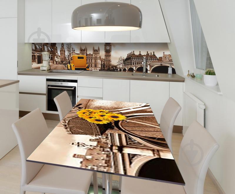 Наклейка виниловая на стол Zatarga  "Желтый Кэб"  600х1200 мм