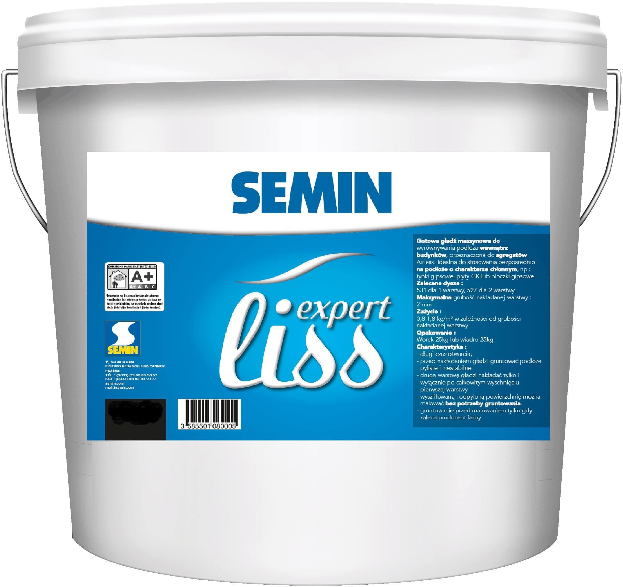 Шпаклевка финишная Semin EXPERT Liss 25 кг (3556-8)
