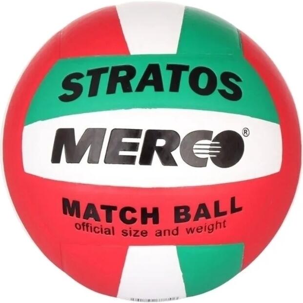 Волейбольный мяч Merco STRATOS р. 5 Красно-зелено-белый (ID67770)