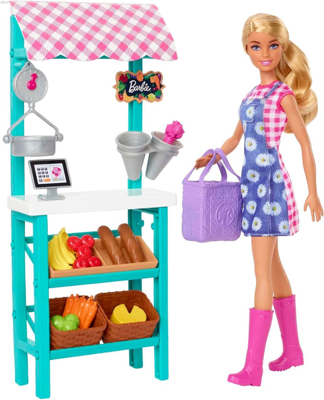 Игровой набор кукла Barbie Farmers Market HCN22 (19865897) - фото 4