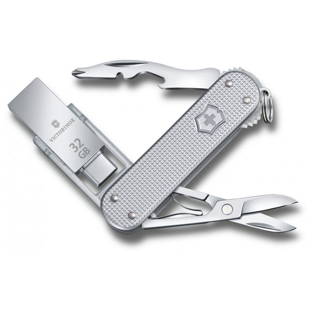 Туристический нож Victorinox JetsetterWork 58 мм USB 3.0/3.1 32 Gb (4.6261.26G32B1)