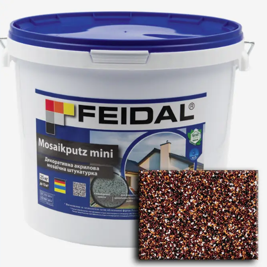 Штукатурка декоративна акрилова мозаїчна Feidal Mosaikputz mini А31 25 кг (1886455799)