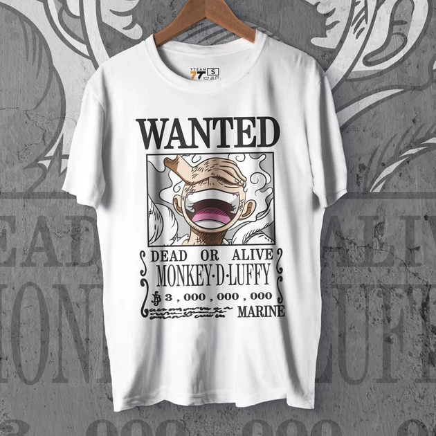 Футболка мужская с принтом Ван Пис Wanted WE р. 48 (Anime1001)