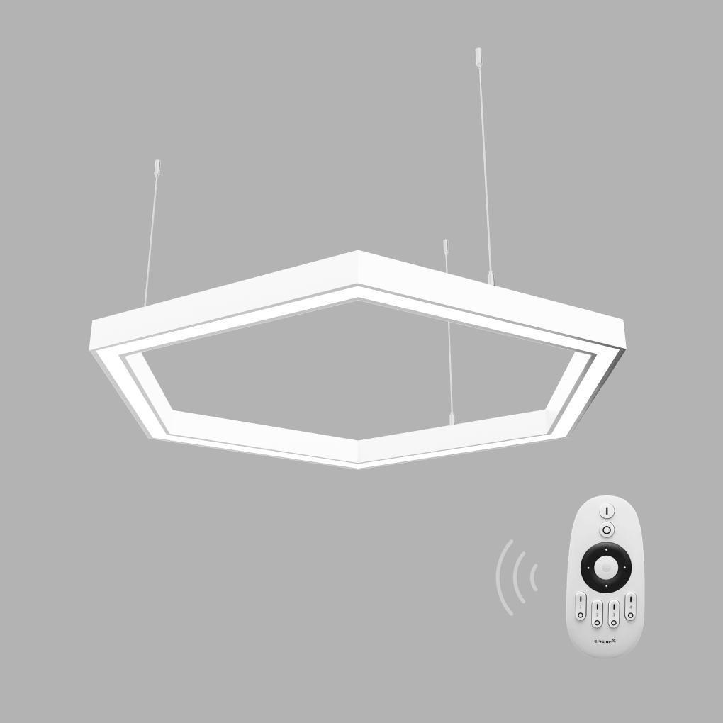 Светильник светодиодный управляемый X-LED 120 Вт шестиугольник 860x745x43 мм Белый (LSNH-120dw) - фото 2 Светильник светодиодный управляемый X-LED 120 Вт шестиугольник 860x745x43 мм Белый (LSNH-120dw) - фото 2