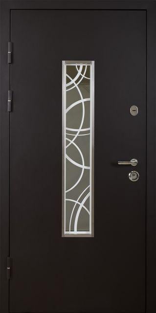 Входная дверь ABWEHR 408 Defender Glass 860х2050 мм Brown