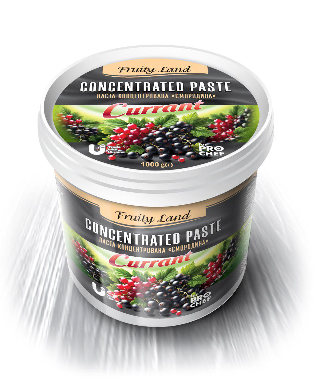 Паста концентрированная Fruityland Смородина 1 кг