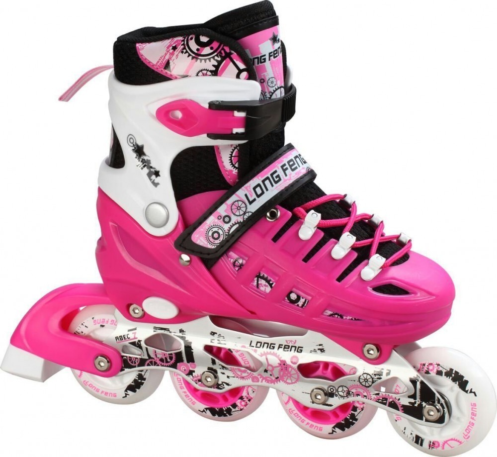 Роликовые коньки детские раздвижные Scale Sports USA р. 34-37 Розовый (2T3027) Роликовые коньки детские раздвижные Scale Sports USA р. 34-37 Розовый (2T3027)