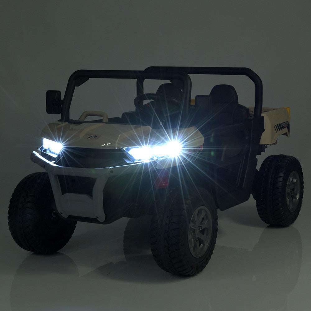 Електромобіль дитячий Bambi M 5026EBLR-13 двомісна вантажівка 24V Бежевий (14955287) - фото 10