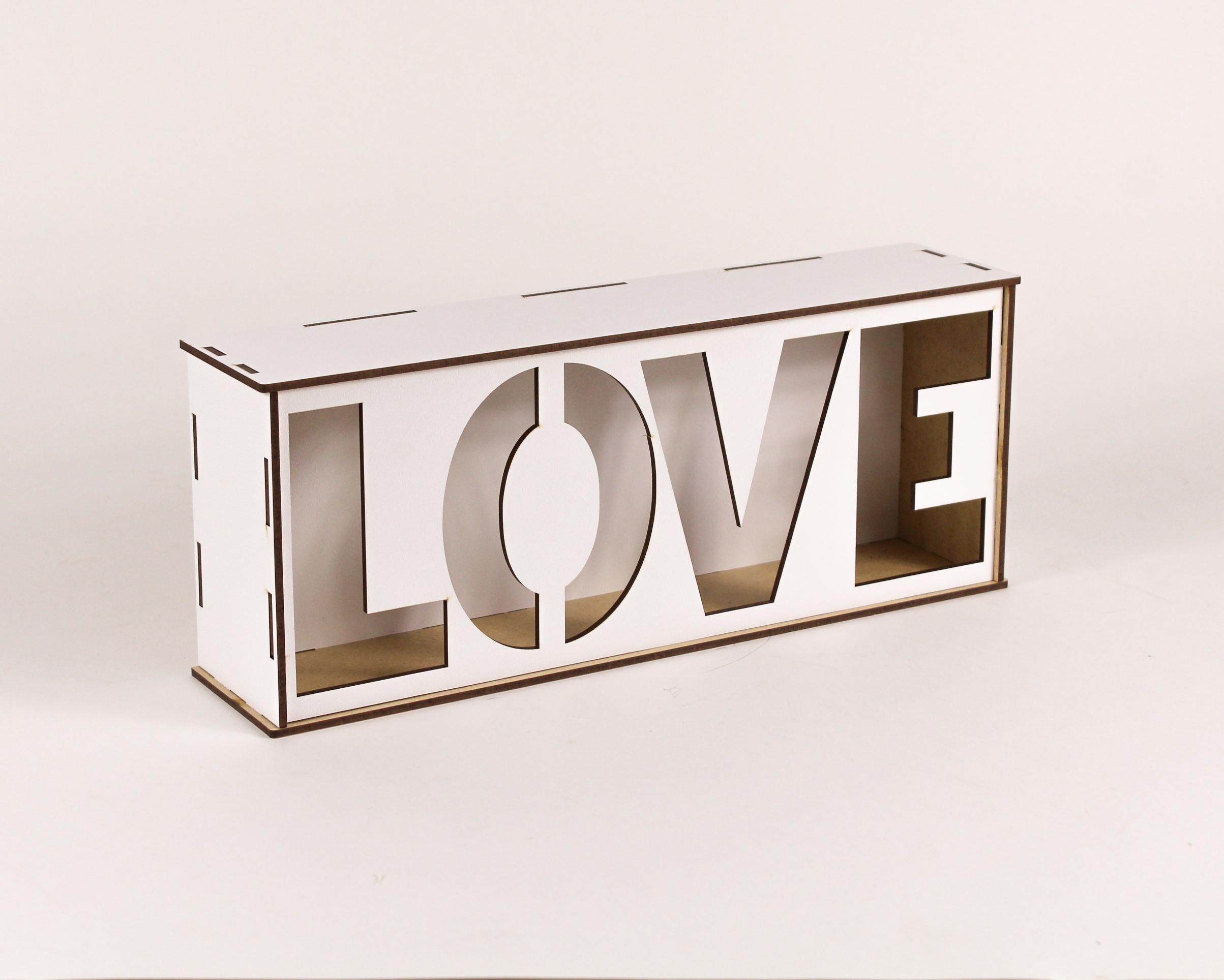 Коробка "Love" маленька Білий (4528)