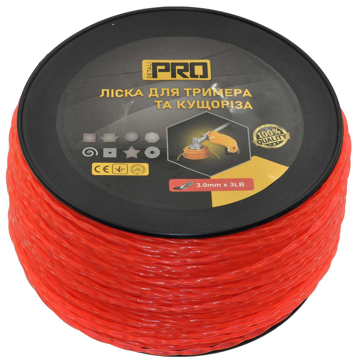Леска косильная спираль эллипс d 3 мм 3 LB 221 м