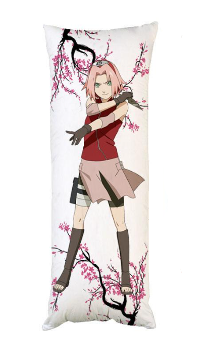 Подушка дакімакура Наруто Сакура декоративна ростова для обіймання двостороння 60x200 см