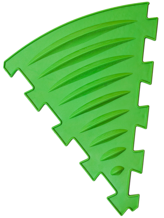 Ковер массажный Пазлы Треугольник Волны сенсорный модульный пазл 1 эл. 19х23 см