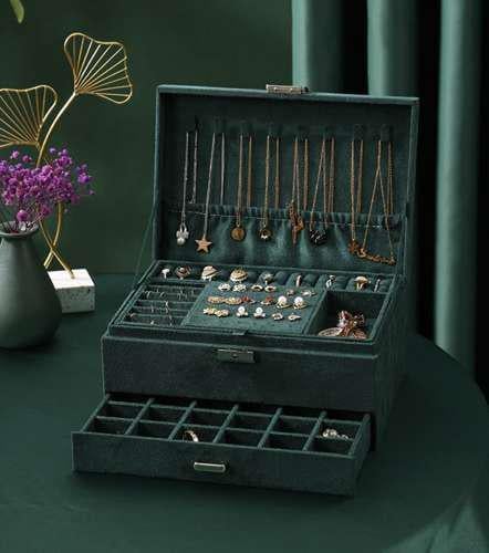 Ящик-органайзер Soulima для украшений Green (21954) - фото 4 Ящик-органайзер Soulima для украшений Green (21954) - фото 4