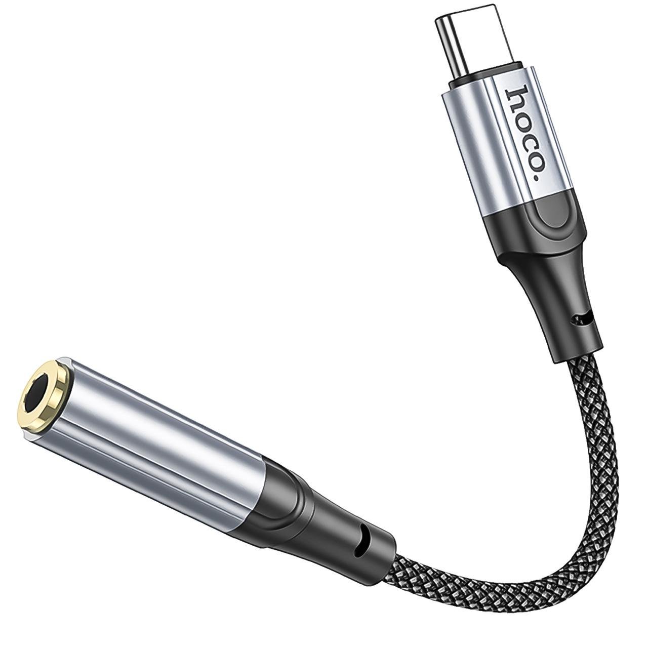 Адаптер аудио Hoco LS36 USB Type-C to miniJack для смартфона и ноутбука 3,5 мм