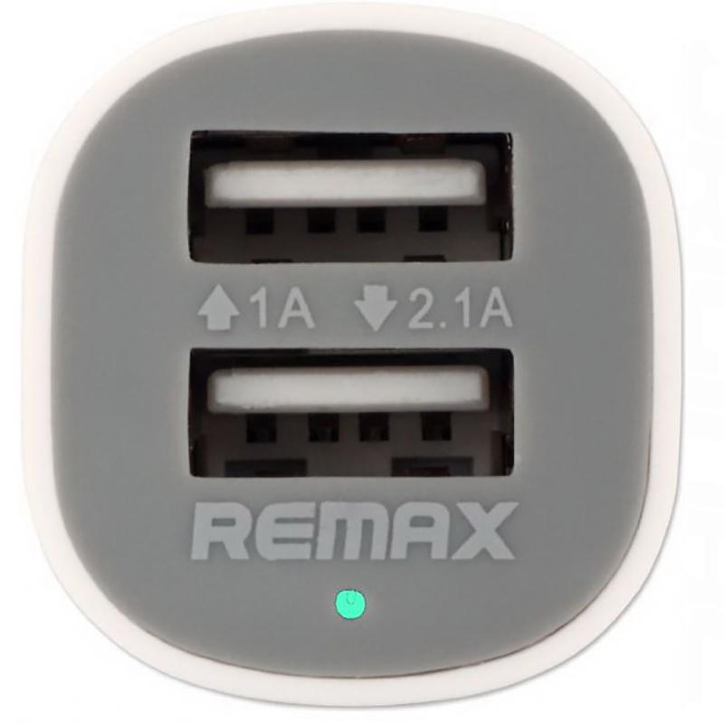 Адаптер автомобильный Remax Mini RCC-201 2USB 2,1 A White (c5c9db7d) - фото 2