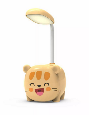 Настольная лампа на гибкой ножке с органайзером Quite Light аккумуляторная Желтый (1825682067)