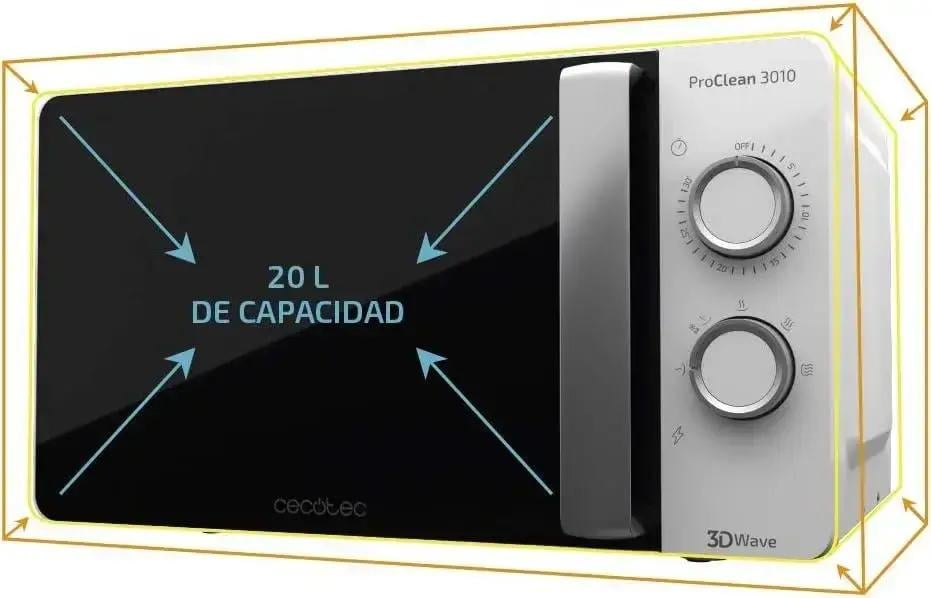 Микроволновая печь CECOTEC 01522 700W 20 л (100004) - фото 2 Микроволновая печь CECOTEC 01522 700W 20 л (100004) - фото 2