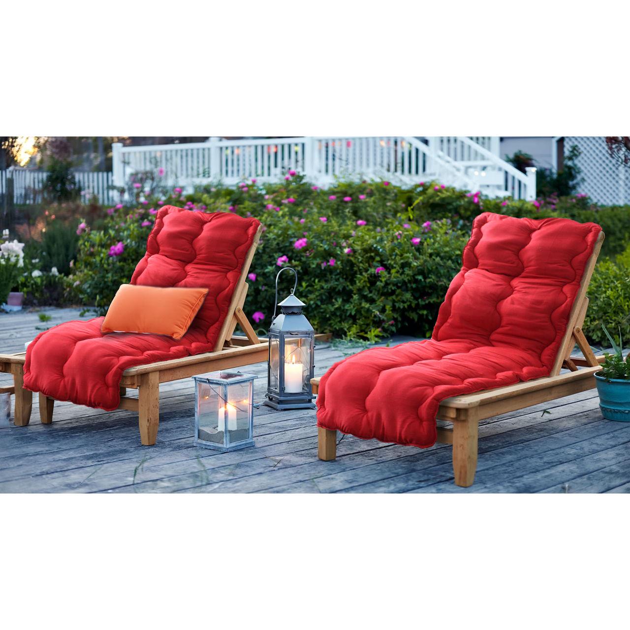 Матрас для шезлонга LITE МІ0004 190х60х10 см Красный (162488) - фото 2