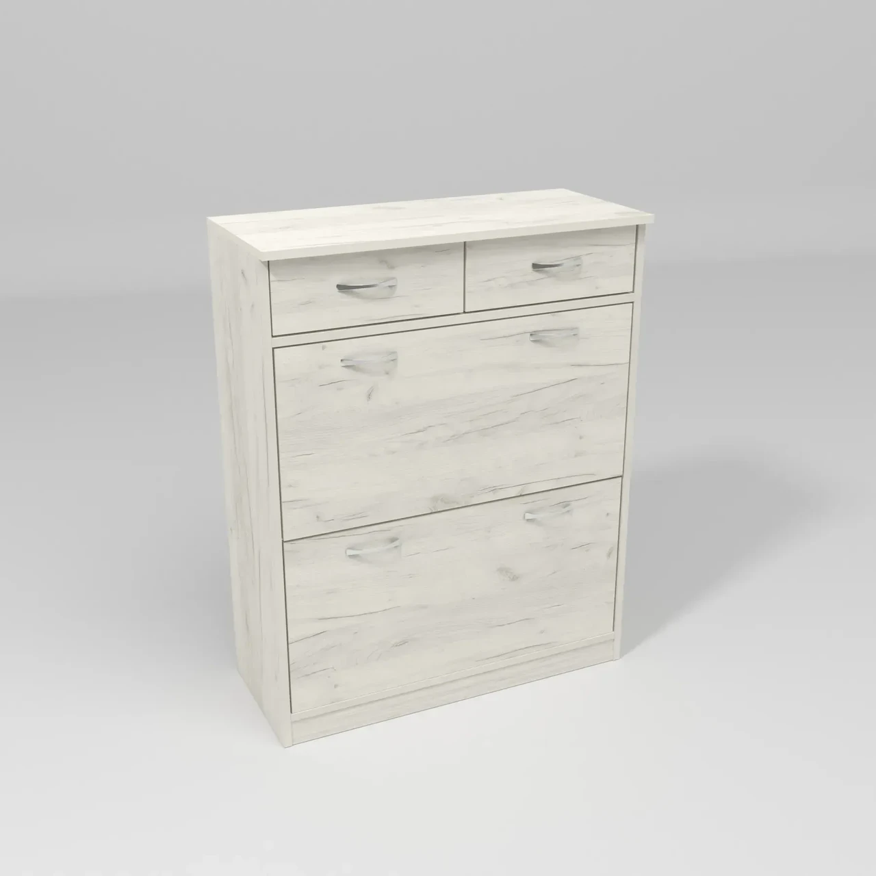 Тумба для взуття Kontinent №4 80х35х101 см Дуб Крафт Білий (52400930) - фото 4 Тумба для взуття Kontinent №4 80х35х101 см Дуб Крафт Білий (52400930) - фото 4