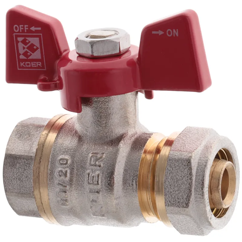 Кран шаровой обжимной KOER KR.352 LL1655 1/2" внутренний-обжим 16 мм (63779)
