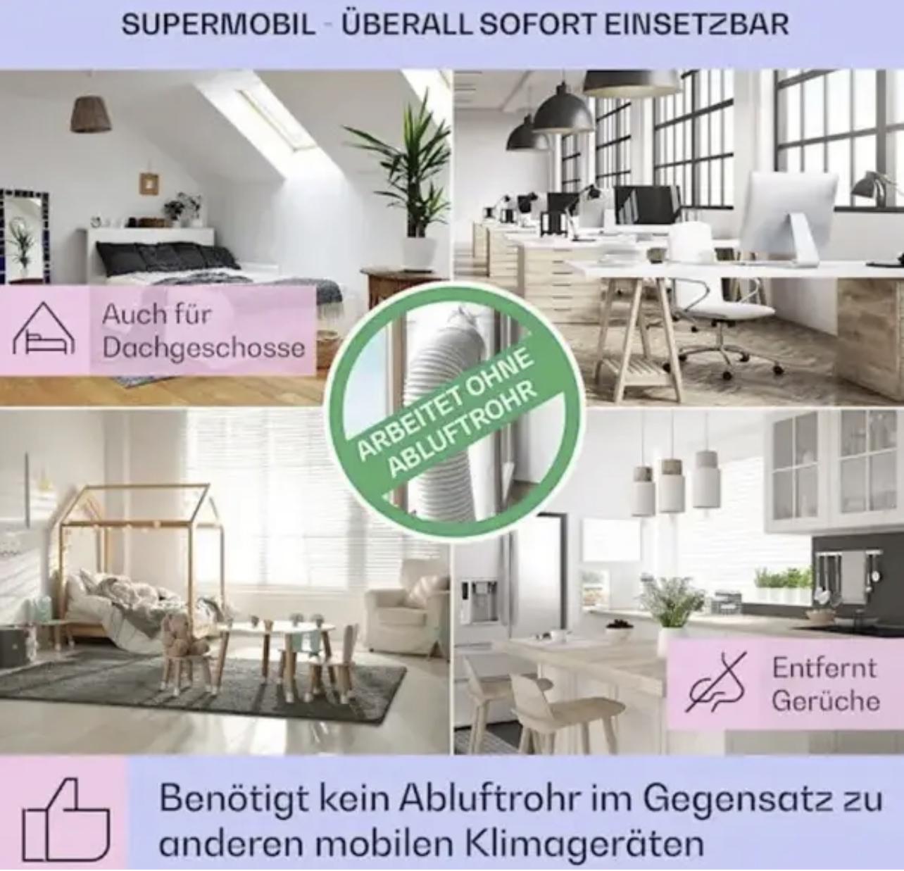 Вентилятор KLARSTEIN IceWind Plus Smart 4в1 330 м3/час (10040209) - фото 6