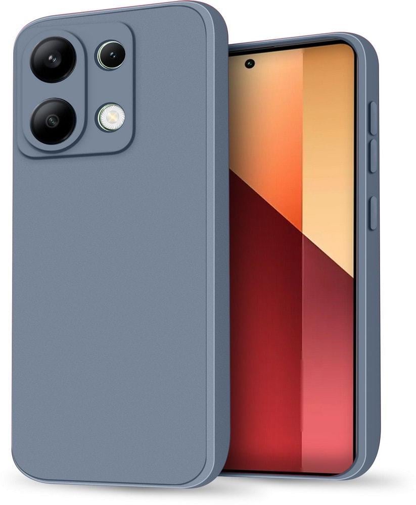 Силиконовый чехол HardCorner Xiaomi Redmi Note 13 Pro (с микрофиброй) Gray Blue (35426-6D)