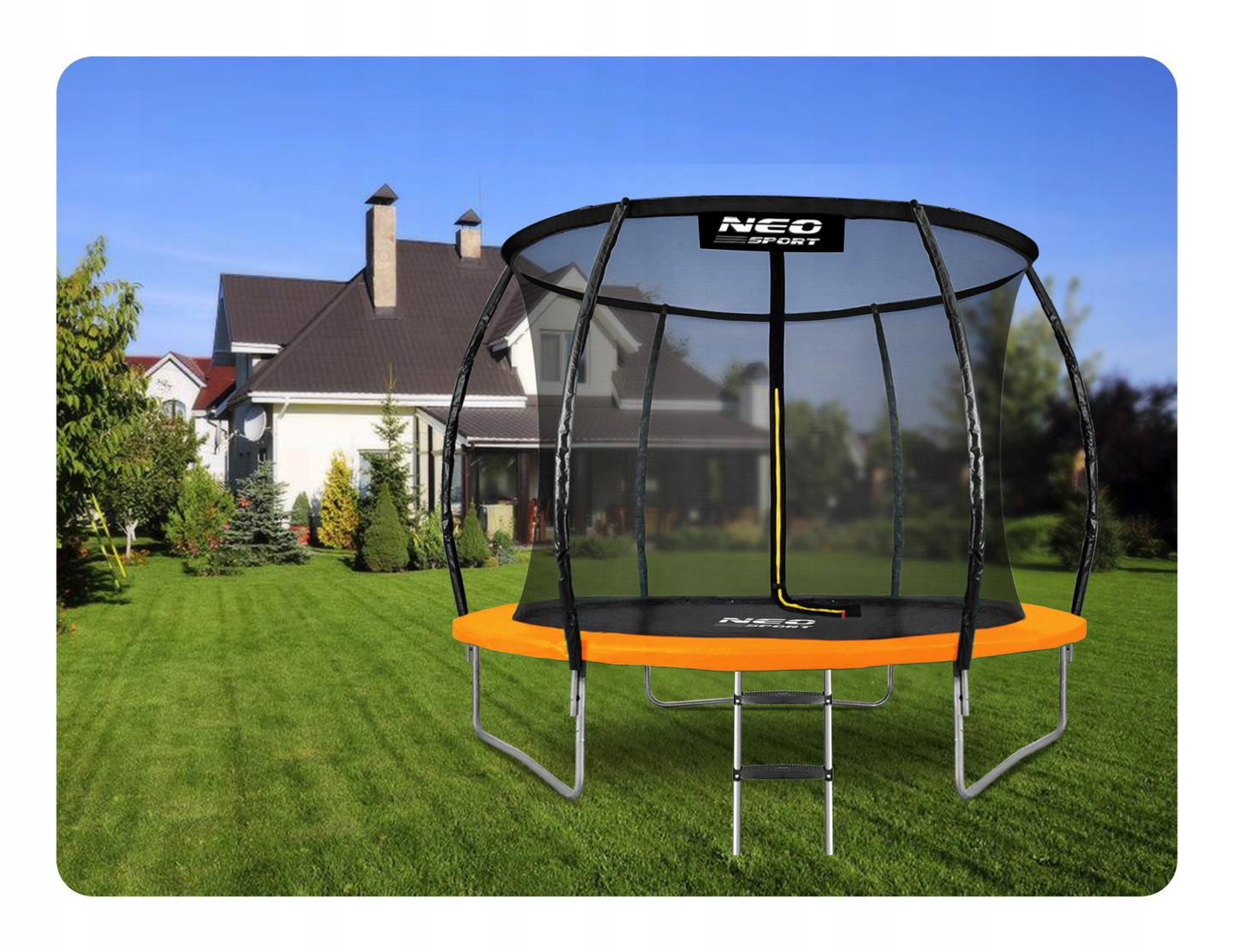 Батут с сеткой Neo-Sport NS-08C201 d 8 244-252 см Черный - фото 5